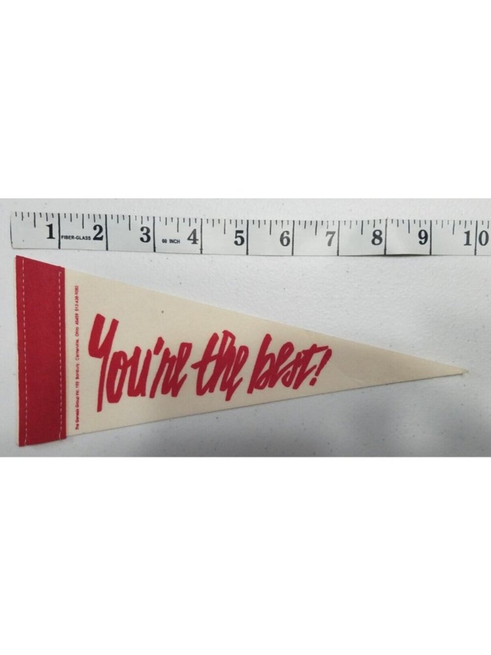 Vintage Felt Pennant You're The Best! Souvenir Travel Collectible Small 10"